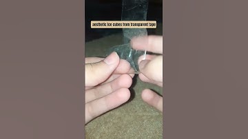 Thumbnail of aesthetic ice cubes from transparent tape #handmadedecor #crafters #viralshorts #@CRAFTER_HUMNA