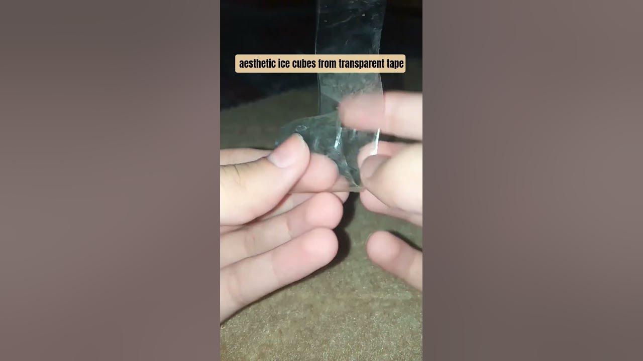 aesthetic ice cubes from transparent tape #handmadedecor #crafters #viralshorts #@CRAFTER_HUMNA