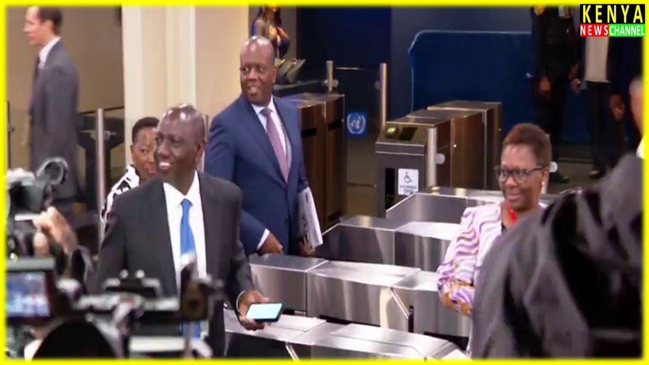 SEE WHAT HAPPENED WHEN RUTO ARRIVED AT UN HEADQUARTERS - YouTube