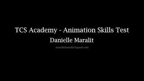 TCS Academy - Animation Skills Test