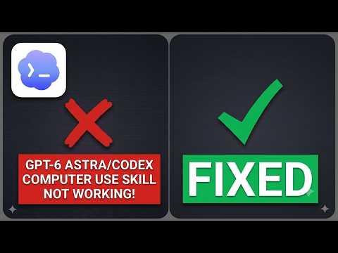 HOW TO FIX COMPUTER USE IN CODEX FOR YOUTUBE GUIDE