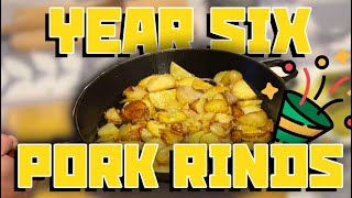 Cooking pork rinds and potato for whole family - Welcome home (6 year milestone)