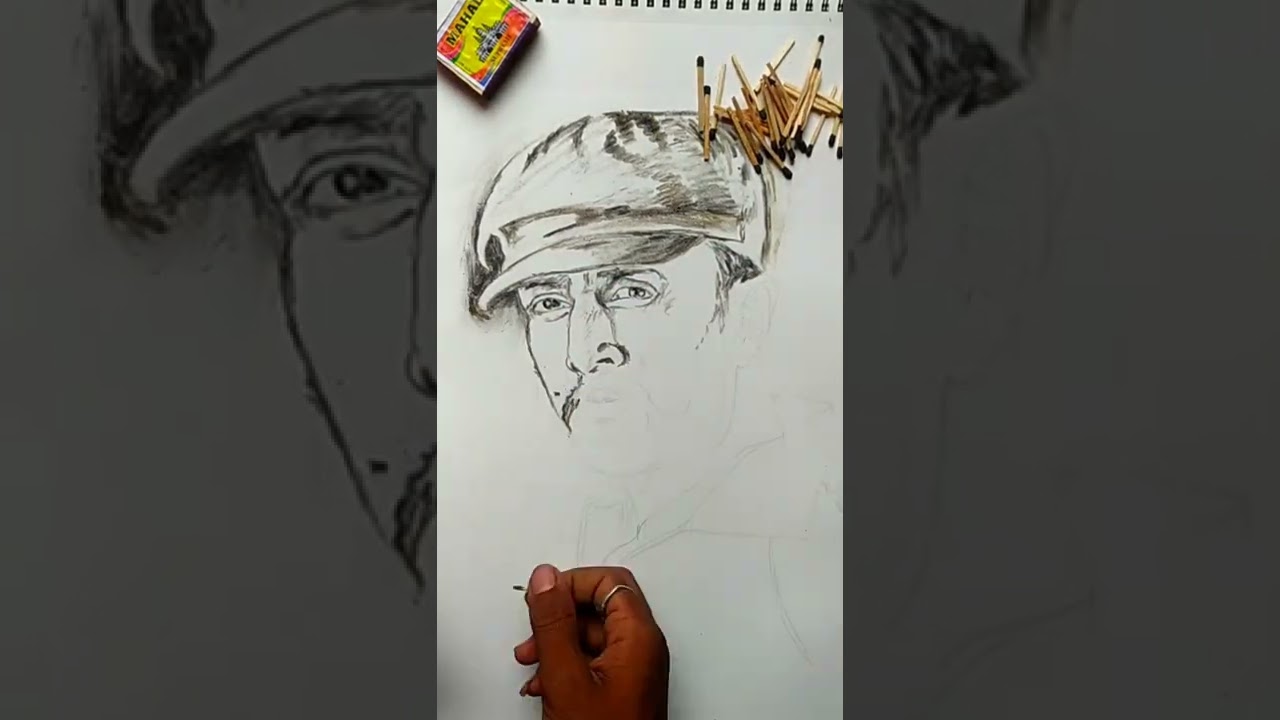 Vikrant rona movie/ sudeep sir beautiful  Matchbox photo Art drawing 🎨/vinu art /  ❤️