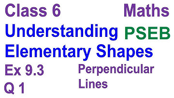 Q 1 | Ex 9.3 | Class 6 | Understanding Elementary Shapes | Chapter 9 | PSEB | Maths