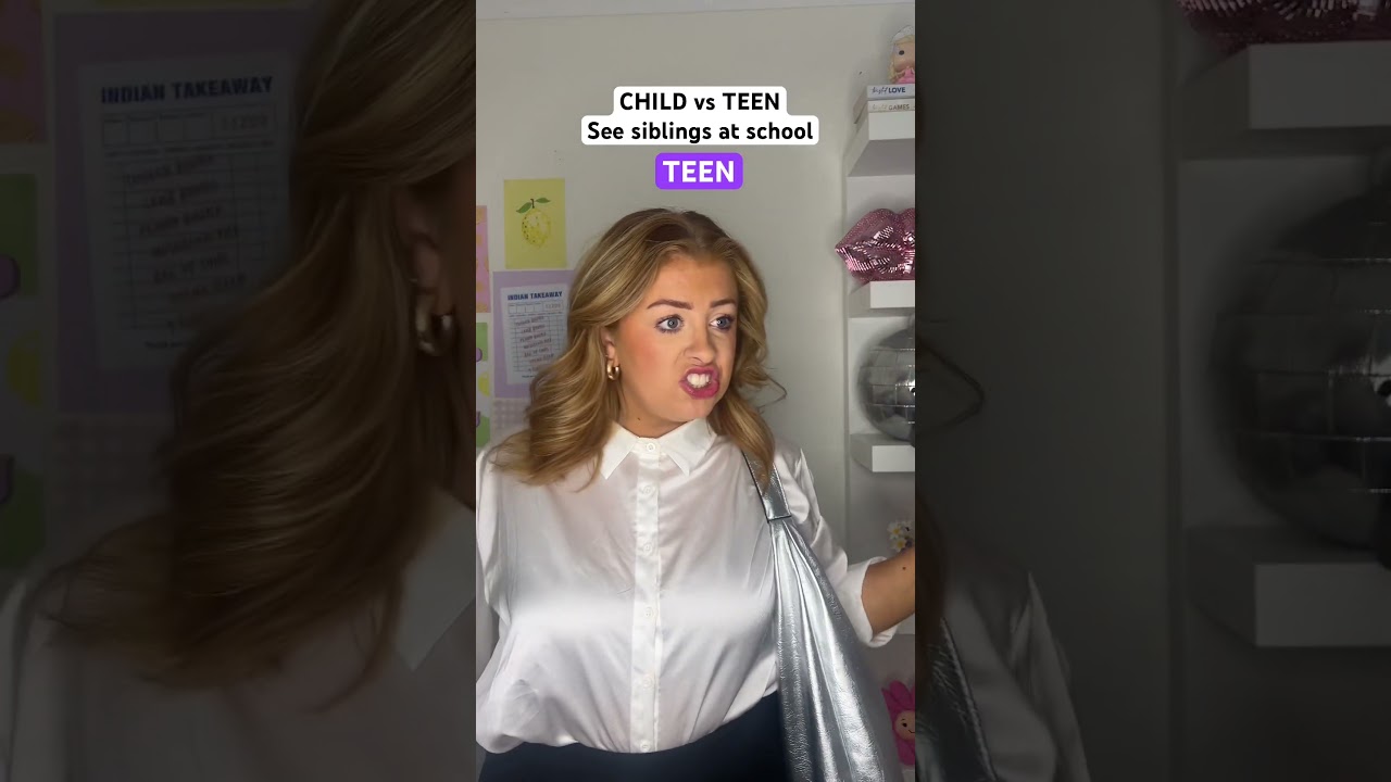 CHILD VS TEEN SEEING YOUR SIBLING AT SCHOOL👀😭 