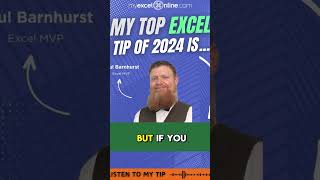 🎙 Paul Barnhurst Top Excel Tip! #excelmvp  https://join.myexcelonline.com/one-dollar-trial-website/