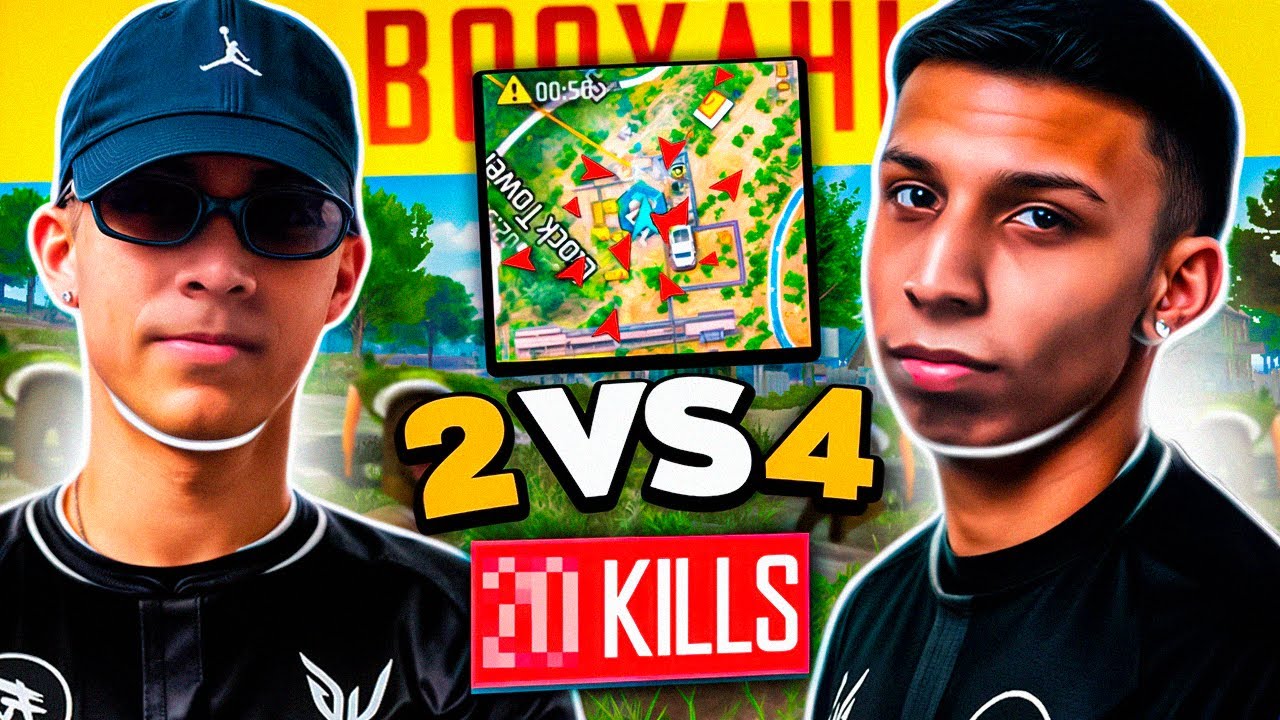 O PODER DOS TIKTOKERS DUO VS SQUAD!! FREE FIRE EMULADOR