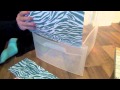 DIY: Decorating Plastic Bins