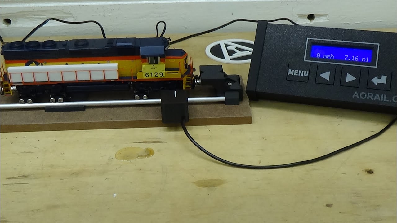 Open Rails Speedometer Ho scale AO Rail Model Train Speedometer - YouTube