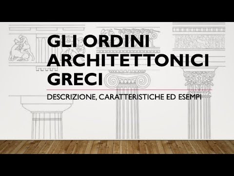 Gli ordini architettonici greci