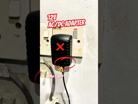 Faulty AC/DC 12V Power Adapter #poweradapter #faulty