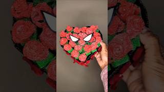 DIY Spiderman VALENTINE Box CUTE Jelly ROSE Surprise #spiderman #rose #shorts #valentines #diy
