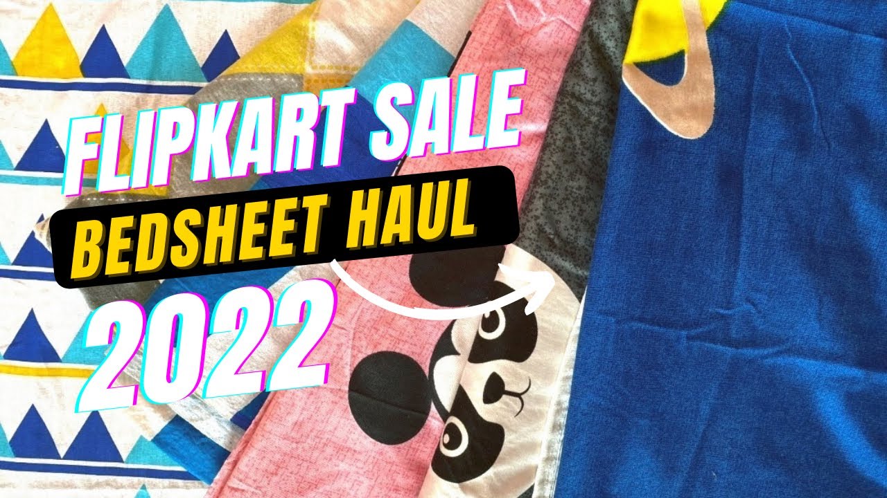 Flipkart bed sheets haul under 400 // cotton double bedsheets haul //