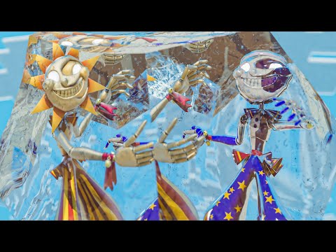 FNAF VR Moondrop and Sunrise Freeze! (FNAF Security Breach Roleplay)