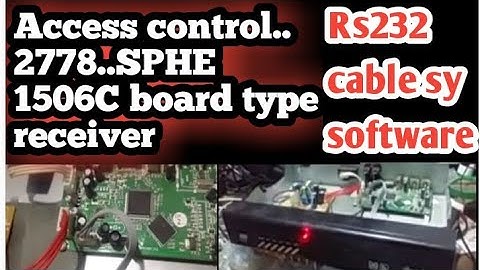 Access control 2778 RED light problem rs232 cable sy software..February 3, 2023