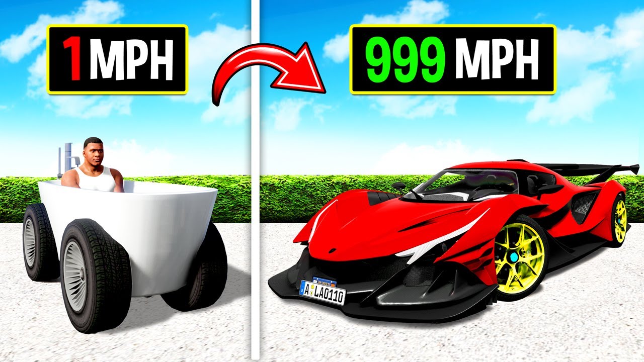 Upgrading SLOWEST to FASTEST CAR in GTA 5!