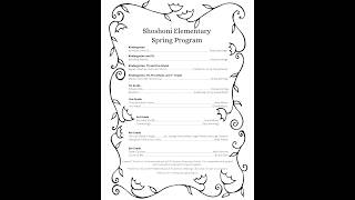 Shoshoni Elementary Spring Program