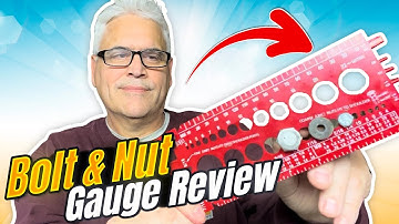 BOLT-NUT & THREAD GAUGE REVIEW! Use to measure fasteners.