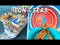 All waterslides on icon of the seas  the largest waterpark at sea