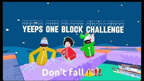 One block challenge in yeeps hide and seek (ft @ELFTHEDRIFTER )