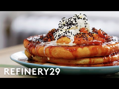 A Pro Chef Makes Banana Pancakes In A Tiny Kitchen | Good Chef, Bad Kitchen | Refinery29