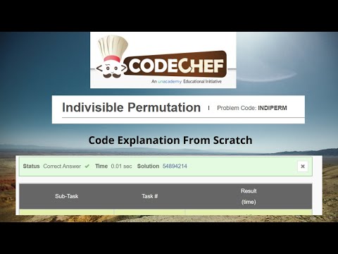 Indivisible Permutation - CodeChef Starters 19 Division 3 (Rated) -Code explanation from scratch-AC
