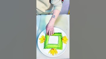 Easy-to-learn plate decoration and bordering #plating skills #simple and easy to learn #fruit and v