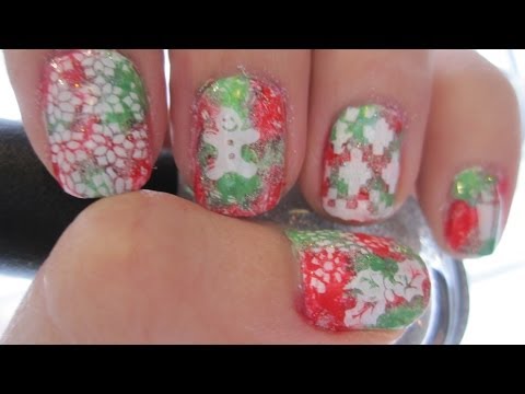 Christmas Nail Art Stamping