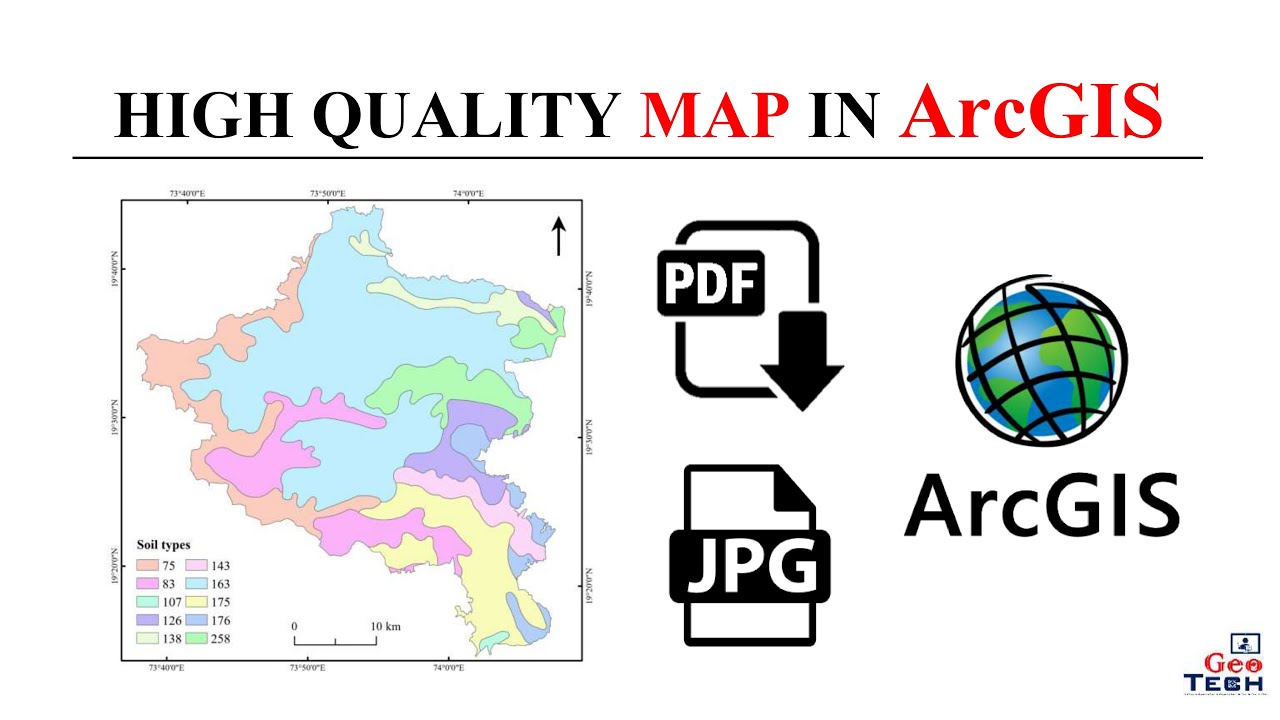How to export a high quality map in ArcGIS 2024|How to convert PDF to ...