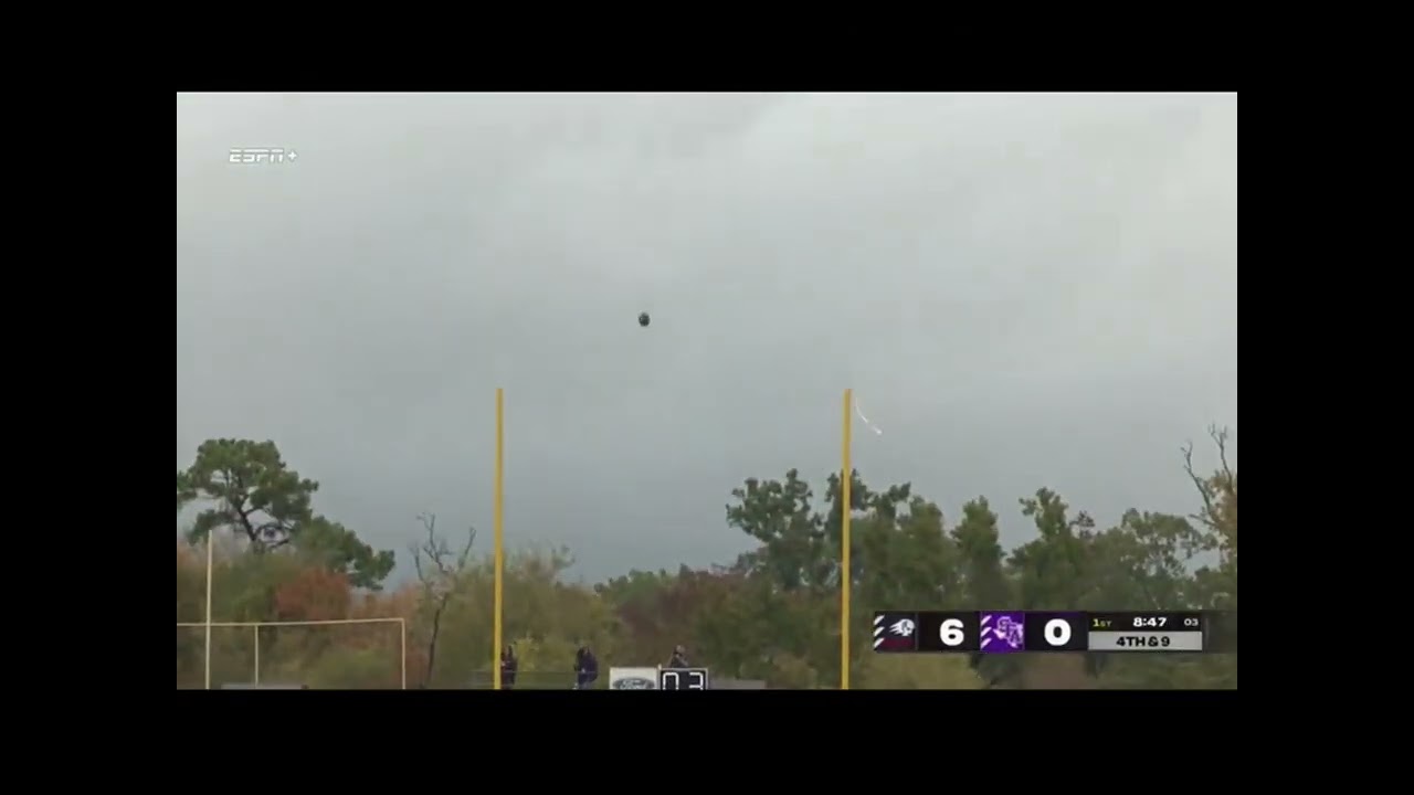 SFA FOOTBALL SFA VS UTAH TECH 10/29/22 SFA FIELD GOAL