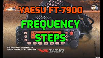 YAESU FT-7900 Frequency Steps (adjust)