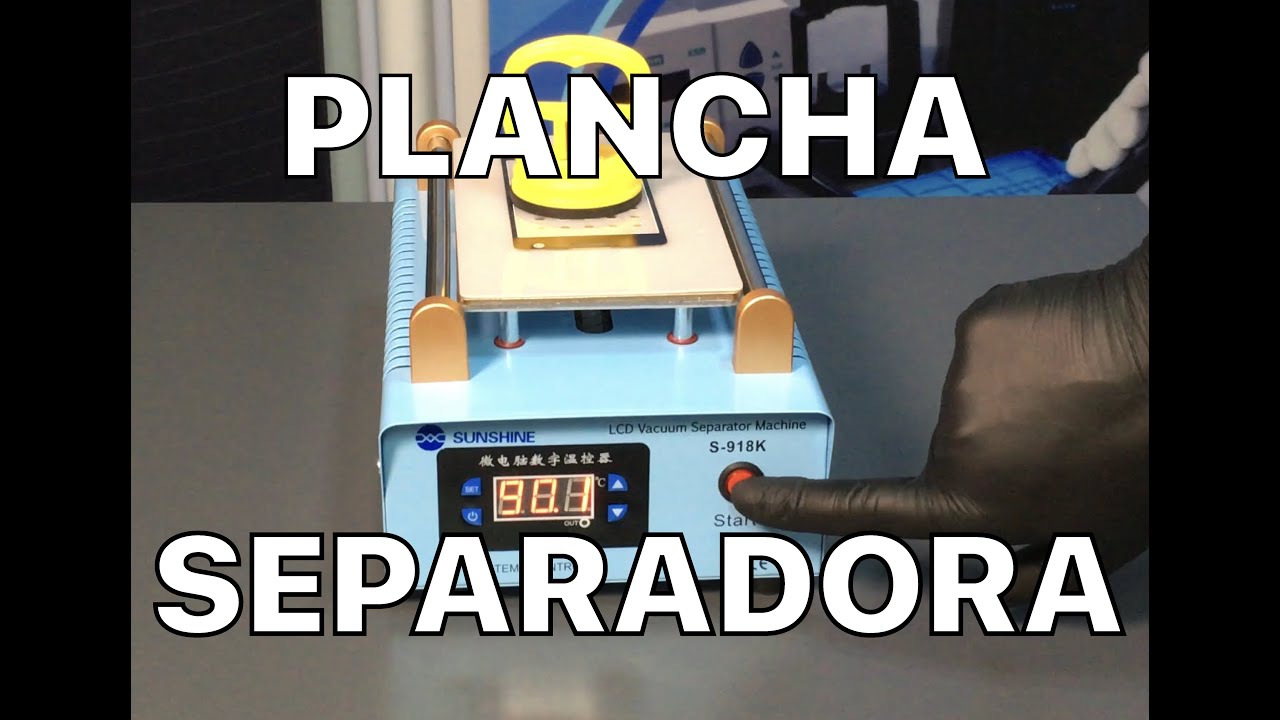 COMO CONFIGURAR TEMPERATURA DE UNA PLANCHA SEPARADORA DE CALOR !!! PLANCHA CON SUCCIÓN PODEROSA