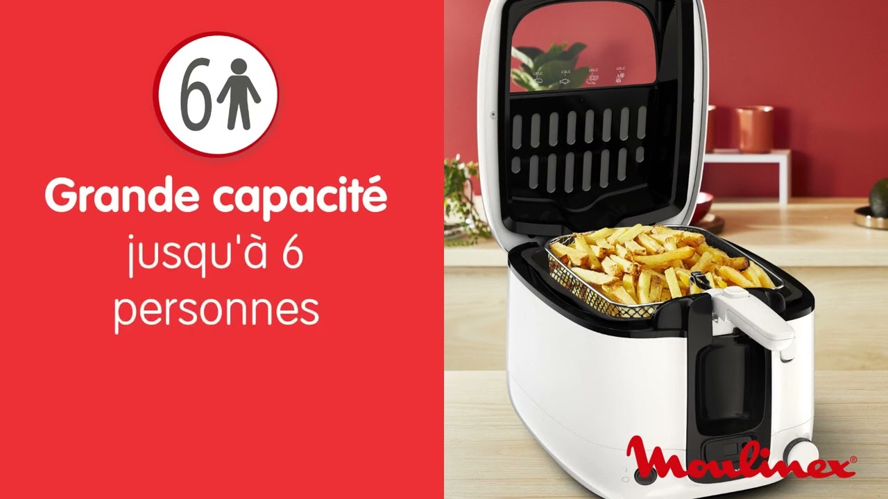 Moulinex Super Uno Friteuse 2,2L Capacité 1,5 kg…