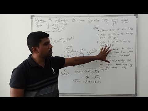 Realize the following Boolean Function Using only NOR Gate || Digital Electronics || S Vijay Murugan