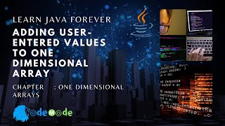 How to take input by the user in 1 D array in Java | Java