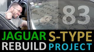 Jaguar S-Type Restoration [83] WINDSHIELD Removal (1) Mirror, Covers & Moldings [2021-07-04]