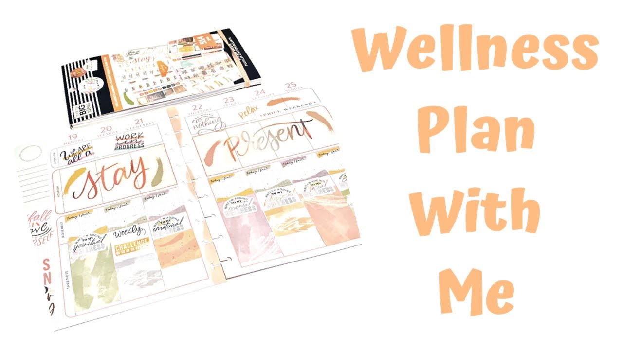 Wellness Planner Plan With Me | Classic Happy Planner | Wellness Planning