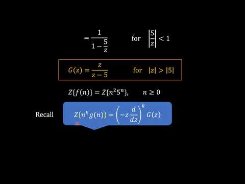 Lecture -13 _ Z - Transform Examples using Properties(2) - YouTube