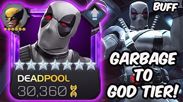 Buffed 7 Star Deadpool X-Force Gameplay - GARBAGE TO GOD TIER - Marvel Contest of Champions