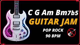 Pop Rock Backing Track C Major | 90 BPM | Jam Track