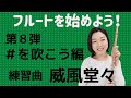 【フルートを始めよう!第八弾】♯を吹こう編。(練習曲 威風堂々)