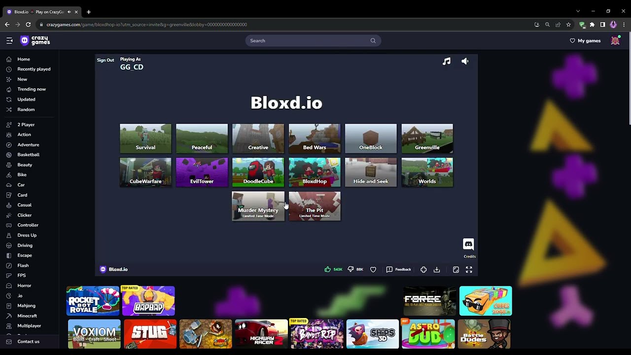 Bloxd.io 🕹️ Play Now on GamePix