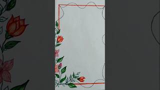 border design #chowdary4143 #shortsviral #a4sheetdesigns #trending #shorts #study #students #border