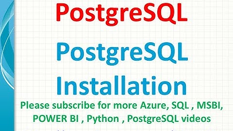 PostgreSQL Installation | PgAdmin 4 installation in windows | how to install postgresql