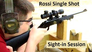 Rossi Single-Shot 22 Rifle Sight-In (pt. 2: Scope) @RyeOnHam