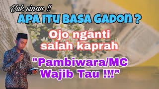 Apa Itu Bahasa Gadon   Mc Bahasa Jawa