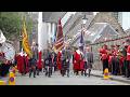 2025 Linlithgow Marches as Civic Party & Deacons Court are marched to Linlithgow Palace in Scotland