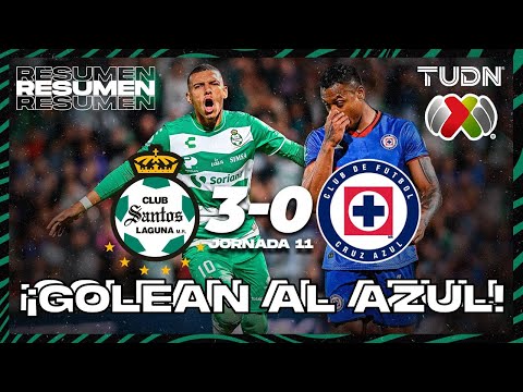 Santos Laguna Cruz Azul Goals And Highlights