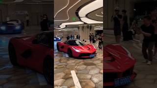 A top boss driving a Ferrari LaFerrari the red color was so handsome. #FerrariLaFerrari