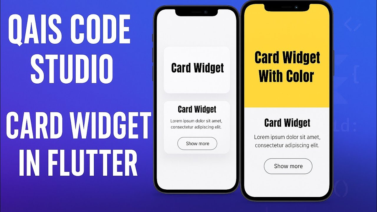 Flutter Card Widget Explained with Examples 💡 | Basic to Advanced UI ...